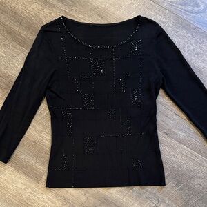 Elegant Black Women's Top
